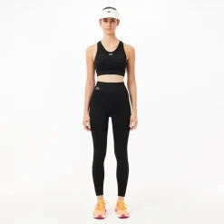 Lacoste Sport Stretch Removable Padded Bralette in Black