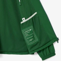 Lacoste Sportsuit Jacket with Removeable Hood in Green