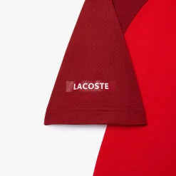 Lacoste Tennis X Daniil Medvedev Slim-Fit Polo Shirt in Red