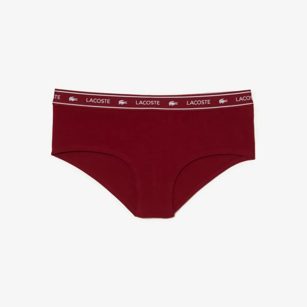 Lacoste Underwear Shorty in Burgundy