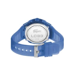 Lacoste Watches Mens Lc33 Silicone Strap Watch in Blue