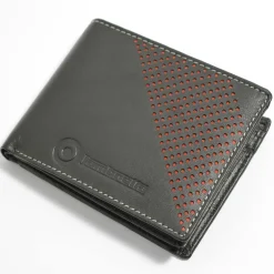 Lambretta Billfold Wallet with Logo in Black