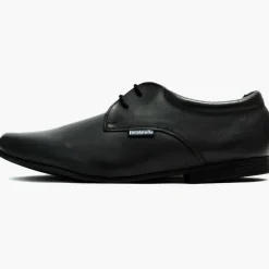 Lambretta Plain Derby Oxfords in Black