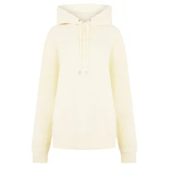 Lanvin Hooded Patch Relaxed Sweatshirt in Cream