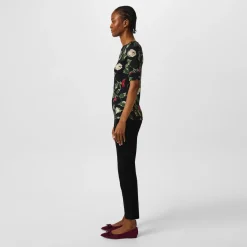 Lauren by Ralph Lauren Bow Ballet Flat Pumps in Red