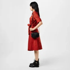 Lauren by Ralph Lauren Burnished Leather Boot in Black