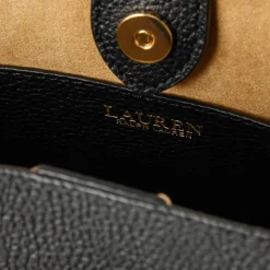 Lauren by Ralph Lauren Cameryn Tote with Detachable Strap in Black