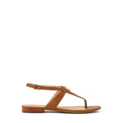 Lauren by Ralph Lauren Leather Sandal in Brown