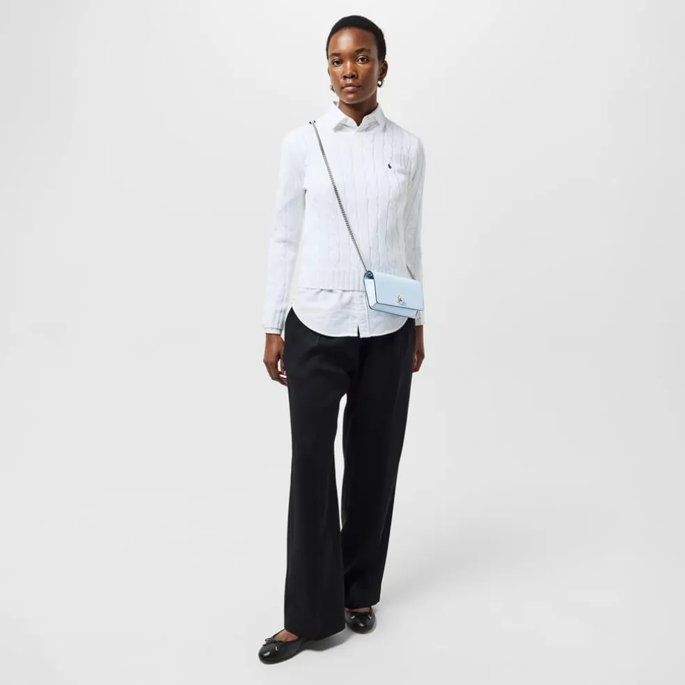 Lauren by Ralph Lauren Lock Tech Case Crossbodyody in Blue