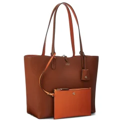 Lauren by Ralph Lauren Reversible Merrimack Tote Bag in Brown