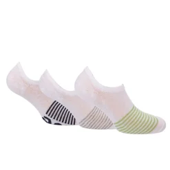 Lee 3 Pack of Shoe Liner Socks in White