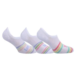Lee 3 Pack of Shoe Liner Socks in White