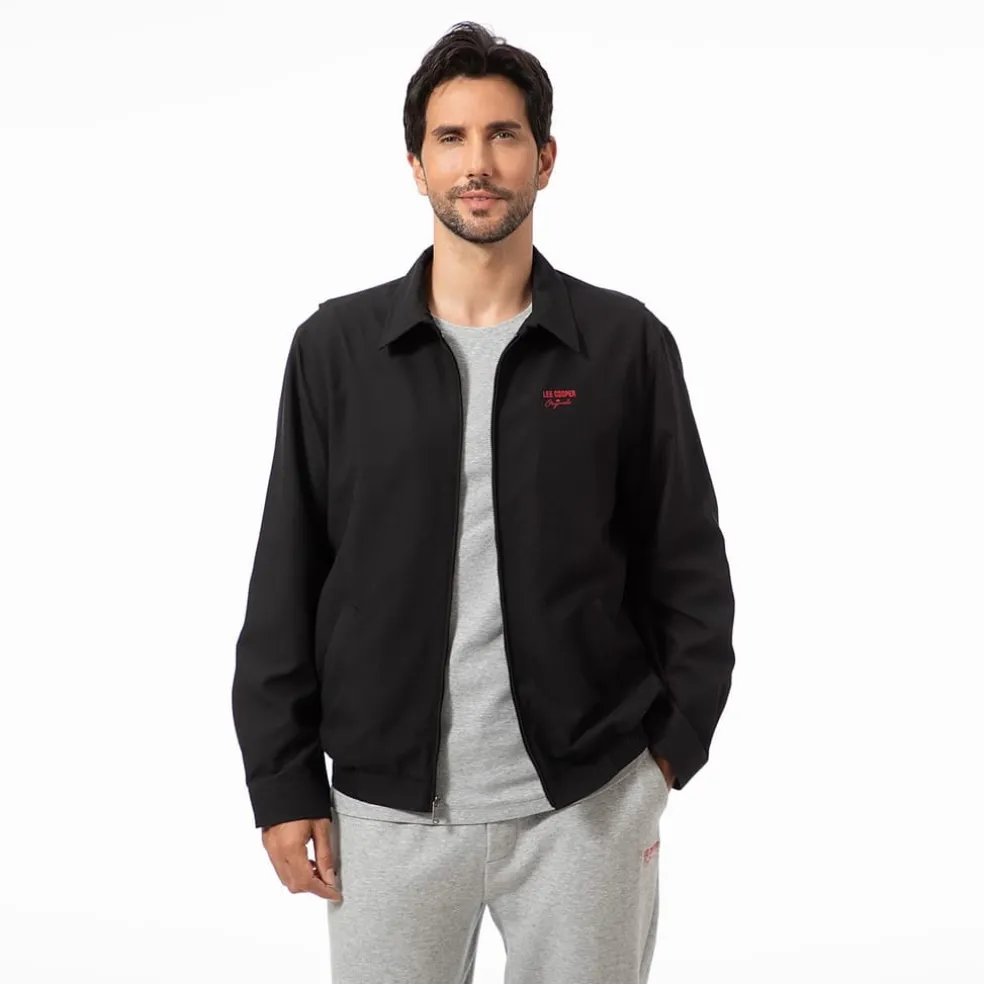 Lee Cooper C Zip Jacket Sn52 in Black
