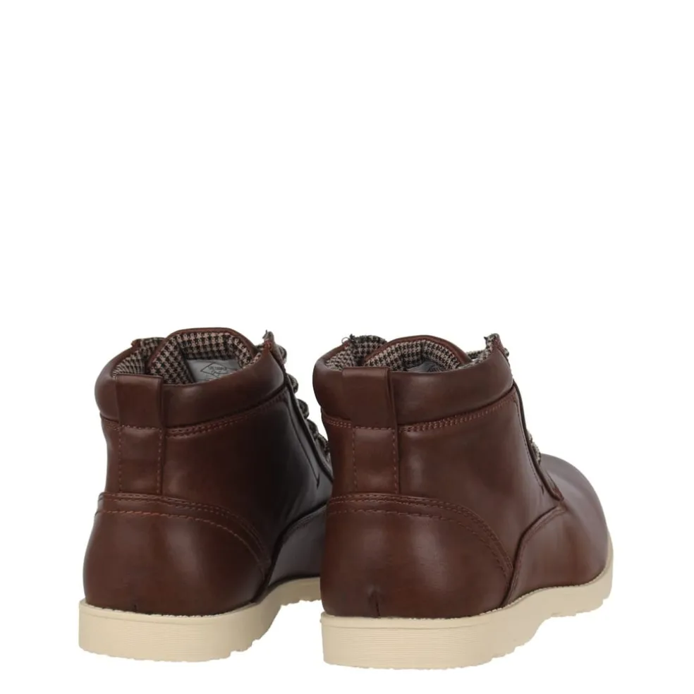 Lee Cooper Mens Deans Hiker Boots in Brown