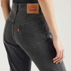 Levis 501 Crop Get Off My Cloud Jeans in Black