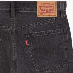 Levis 501 Crop Get Off My Cloud Jeans in Black