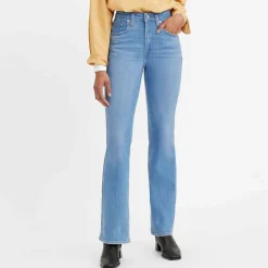 Levis 725 High Rise Bootcut Tribeca Sun Jeans in Denim