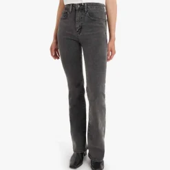 Levis 726 High Rise Flare Jeans in Black