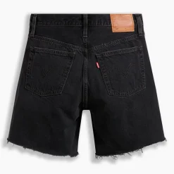 Levis 501 Mid Thigh Short Lunar Blac in Black