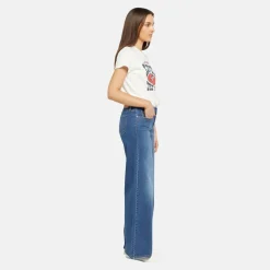 Levis 318 Shaping Wide Leg Jeans in Blue