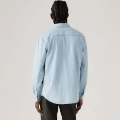 Levis Authentic Button Down Shirt in Light Blue
