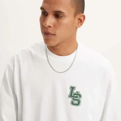 Levis Classic Long Sleeve Relaxed T-Shirt in White
