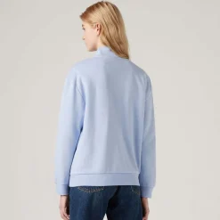 Levis Everyday Quarter Zip Sweatshirt in Light Blue
