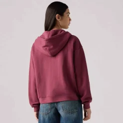 Levis Everyday Zip-Up Hoody in Burgundy
