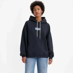 Levis Graphic Caravan Hoody in Navy