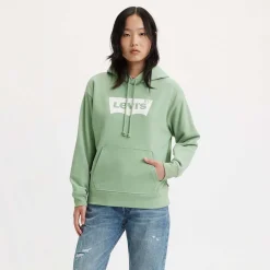 Levis Graphic Standard Hoodie in Green