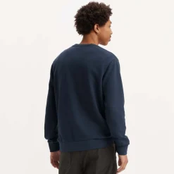 Levis Letterman Long Sleeve T-Shirt in Navy