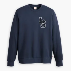Levis Letterman Long Sleeve T-Shirt in Navy