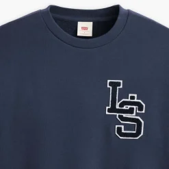 Levis Letterman Long Sleeve T-Shirt in Navy