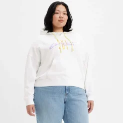 Levis Plus Graphic Authentic Hoodie in White
