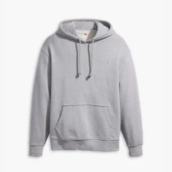 Levis Relaxed Graphic Hoody in Grey Marl