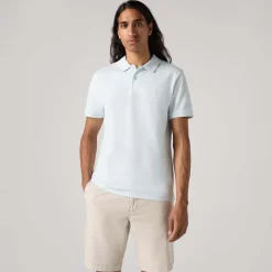 Levis Slim Housemark Polo Shirt in Light Blue