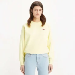 Levis Standard Crew Neck Sweatshirt in Yellow