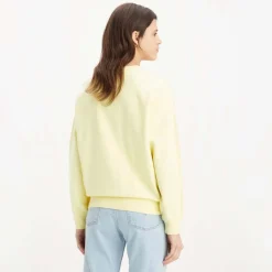 Levis Standard Crew Neck Sweatshirt in Yellow