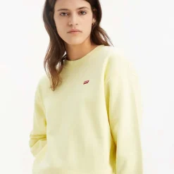 Levis Standard Crew Neck Sweatshirt in Yellow