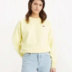 Levis Standard Crew Neck Sweatshirt in Yellow