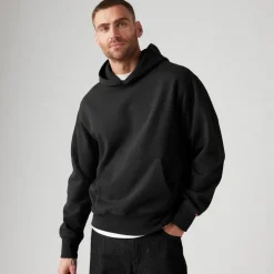 Levis The Authentic Hoodie Black Aga in Black