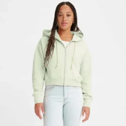 Levis Zip Up Hoodie in Green
