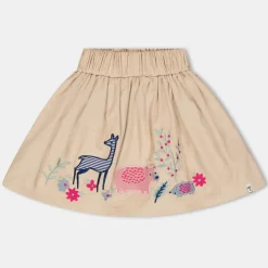 Lilly and Sid And Sid Brown Animal Applique Skirt in Brown