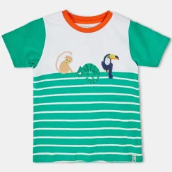 Lilly and Sid And Sid Green Animal Kingdom Applique T-Shirt in Green