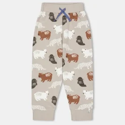 Lilly and Sid And Sid Multicoloured Mixed Animal Print Joggers in Grey