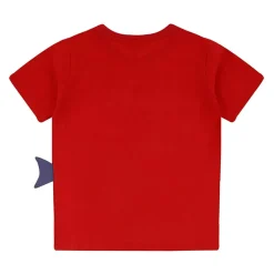 Lilly and Sid And Sid Red Fish Applique T-Shirt in Red