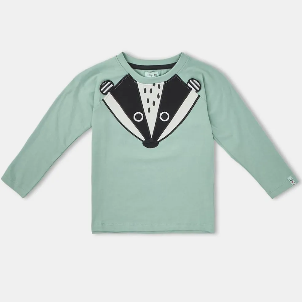 Lilly and Sid Badger App Top in Multi