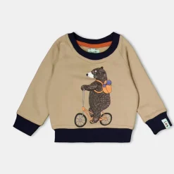 Lilly and Sid Bear Bike Swtsht in Brown
