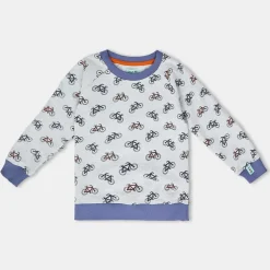 Lilly and Sid Bicycle Swtsht in Grey