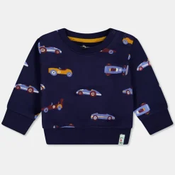 Lilly and Sid Car Print Sweat in Blue